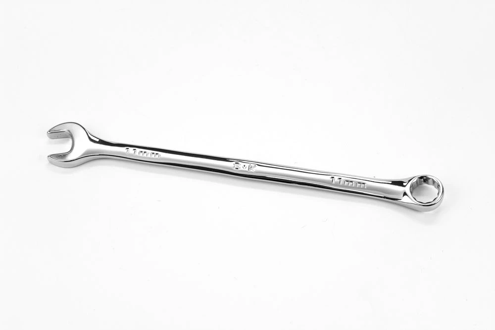 11 Mm 12 Point Metric Long Combination Chrome Wrench