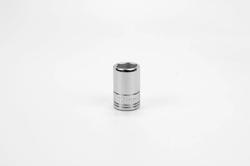 12 Mm 3/8" Drive Metric Standard Chrome Socket