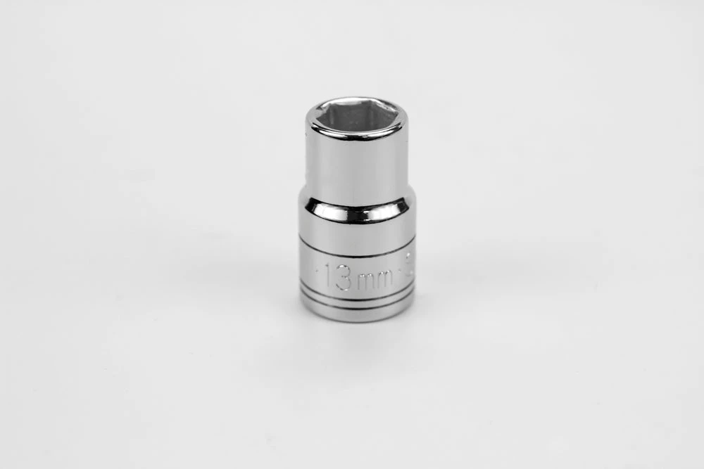 13 Mm 1/2" Drive 6 Point Metric Standard Chrome Socket