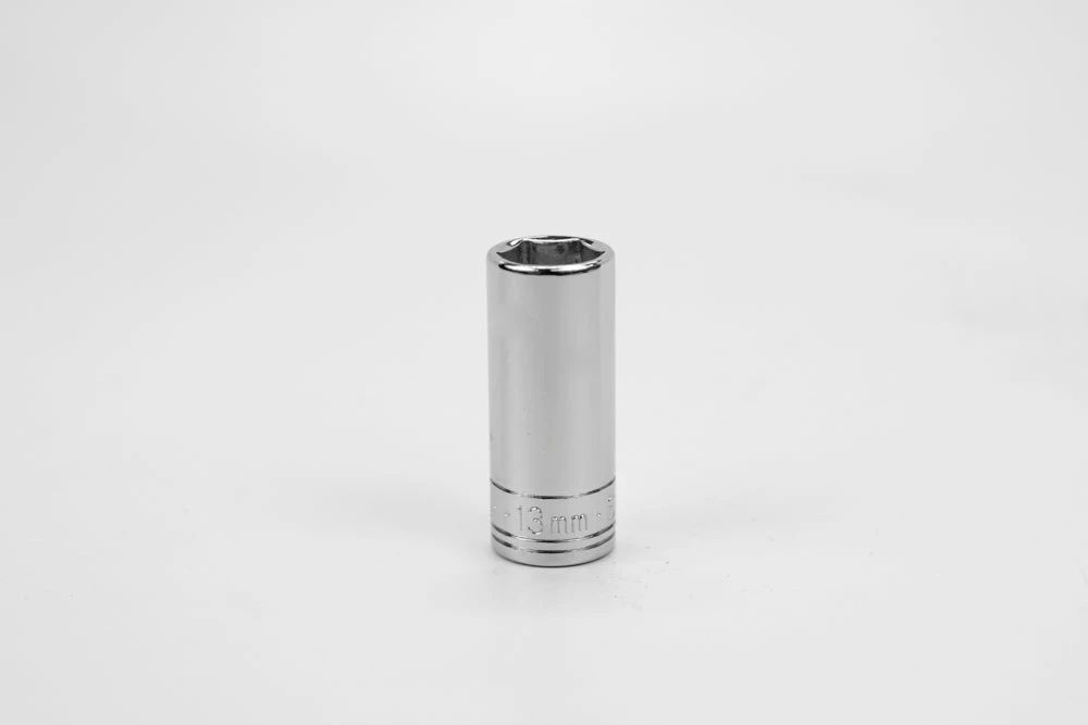 13 Mm 3/8" Drive 6 Point Metric Deep Chome Socket
