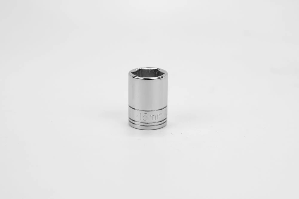15 Mm 3/8" Drive Metric Standard Chrome Socket