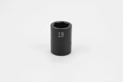 19 Mm 1/2" Drive 6 Point Standard Metric Impact Socket
