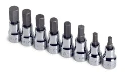 8 Piece 3/8" Drive Metric Hex Bit Socket Set