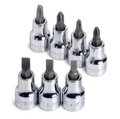 7 Piece 3/8" Drive Screwdriver Bit Socket Set