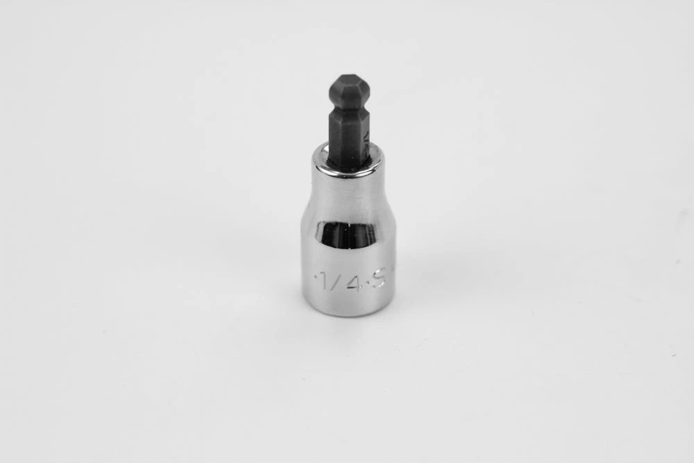 1/4" 3/8" Drive Hex Ball Chrome Bit Socket