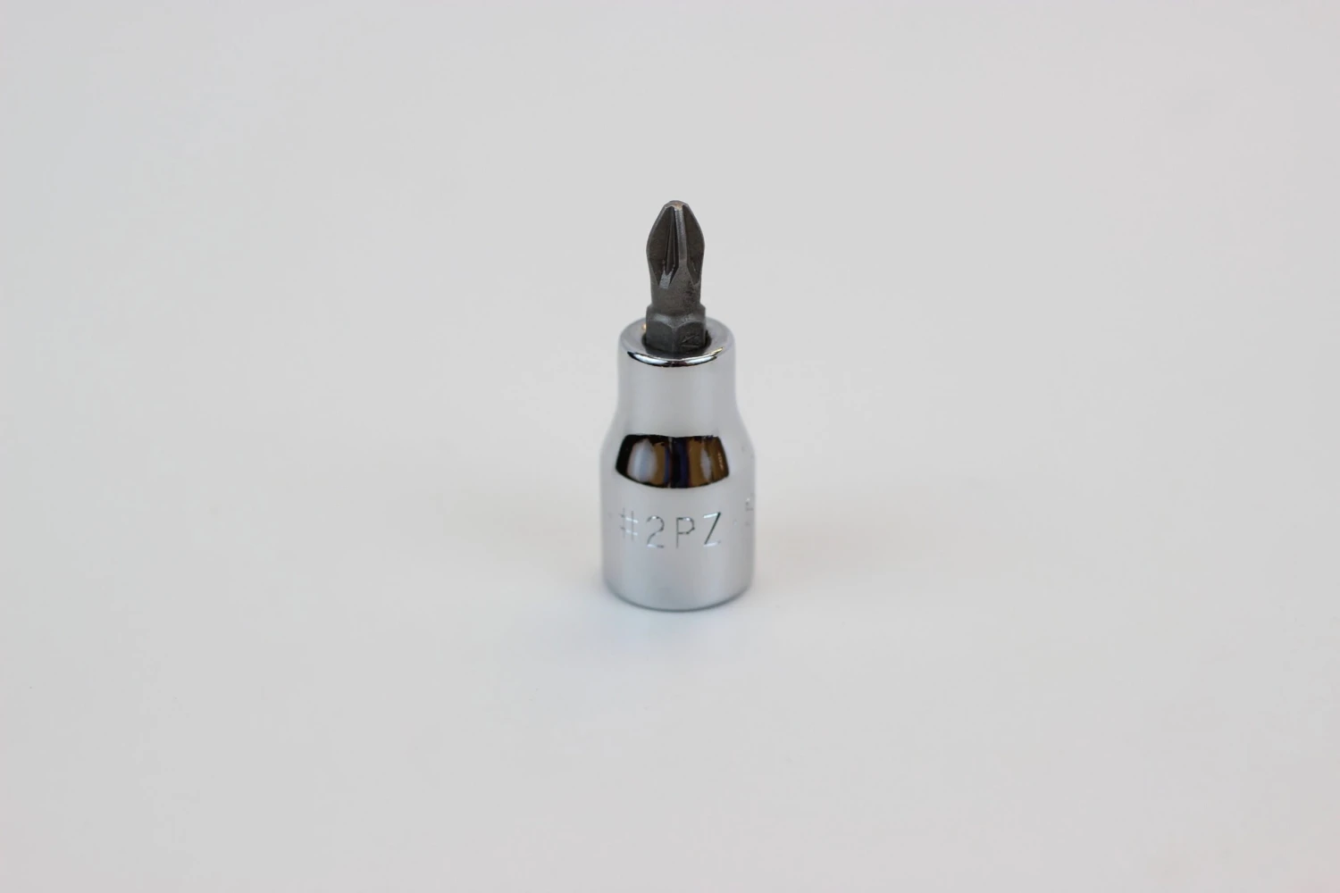 #2 3/8" Drive Pozidriv® Screwdriver Chrome Bit Socket