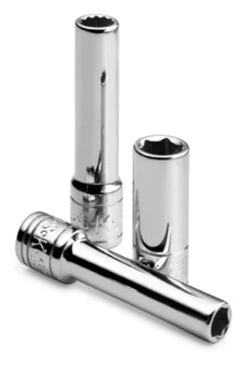 22 Mm 3/8" Drive 6 Point Metric Deep Chrome Socket