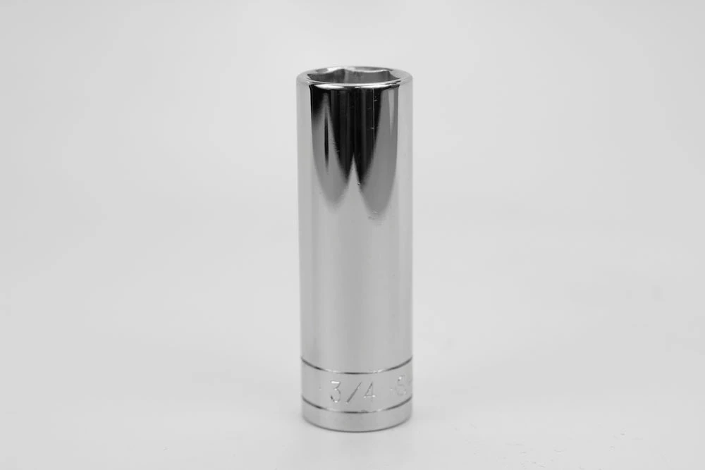 3/4" 1/2" Drive 6 Point Fractional Deep Chrome Socket