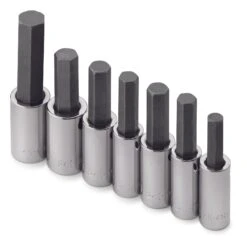 7 Piece 1/2" Drive Fractional Hex Bit Socket Set