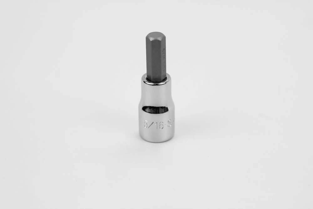 5/16" 3/8" Drive Hex Chrome Bit Socket