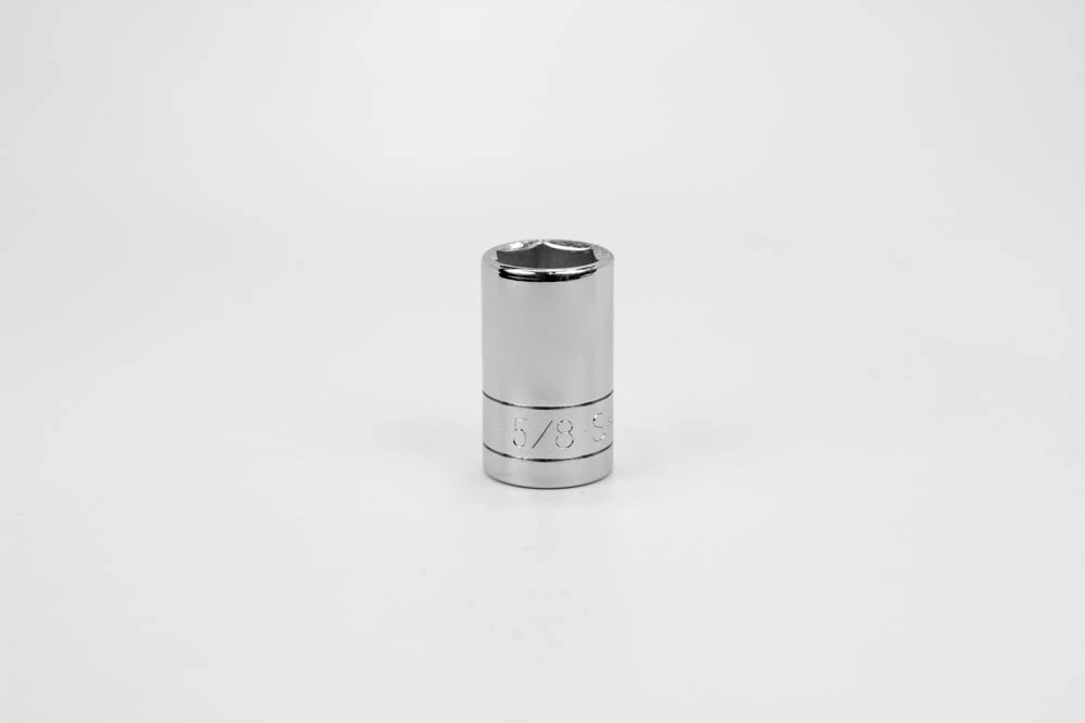 5/8" 1/2" Drive 6 Point Fractional Standard Chrome Socket
