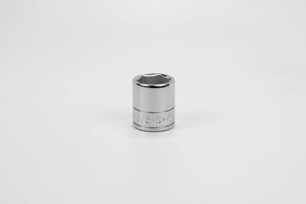 5/8" 1/4" Drive 6 Point Fractional Standard Chrome Socket