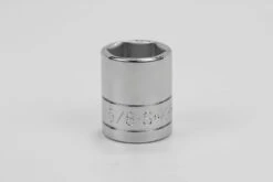 5/8" 3/8" Drive 6 Point Fractional Standard Chrome Socket