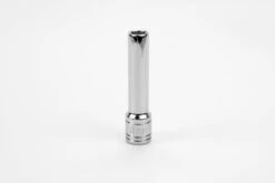 6 Mm 1/4" Drive 6 Point Metric Deep Chrome Socket