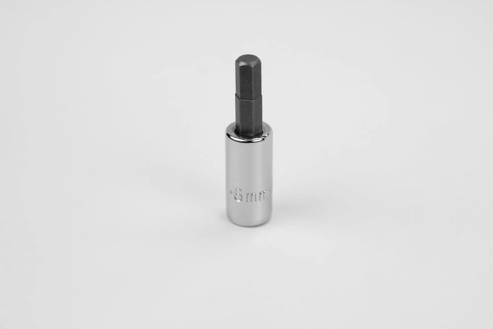 6 Mm 1/4" Drive Hex Chrome Bit Socket