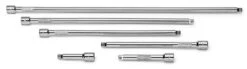 6 Piece 1/4" Drive Chrome Extension Set