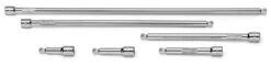 6 Piece 1/4" Drive Chrome Wobble Extension Set