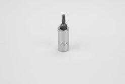 7/64" 1/4" Drive Hex Chrome Bit Socket