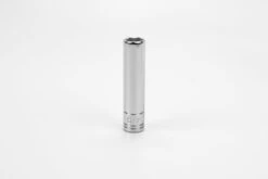 8 Mm 1/4" Drive 6 Point Metric Deep Chrome Socket