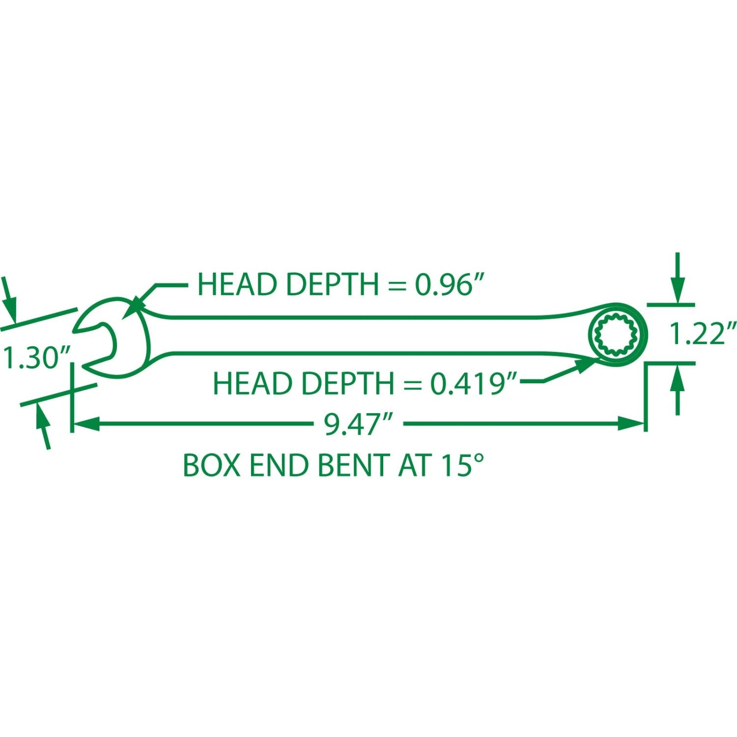 16 Mm X-Frame® 6pt Metric Combination Wrench - Image 2