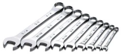 9 Piece 6 And 12 Point SuperKrome Fractional Combination Wrench Set