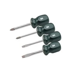 4 Piece SureGrip Short Screwdriver Set