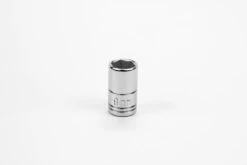 9 Mm 1/4" Drive 6 Point Metric Standard Chrome Socket