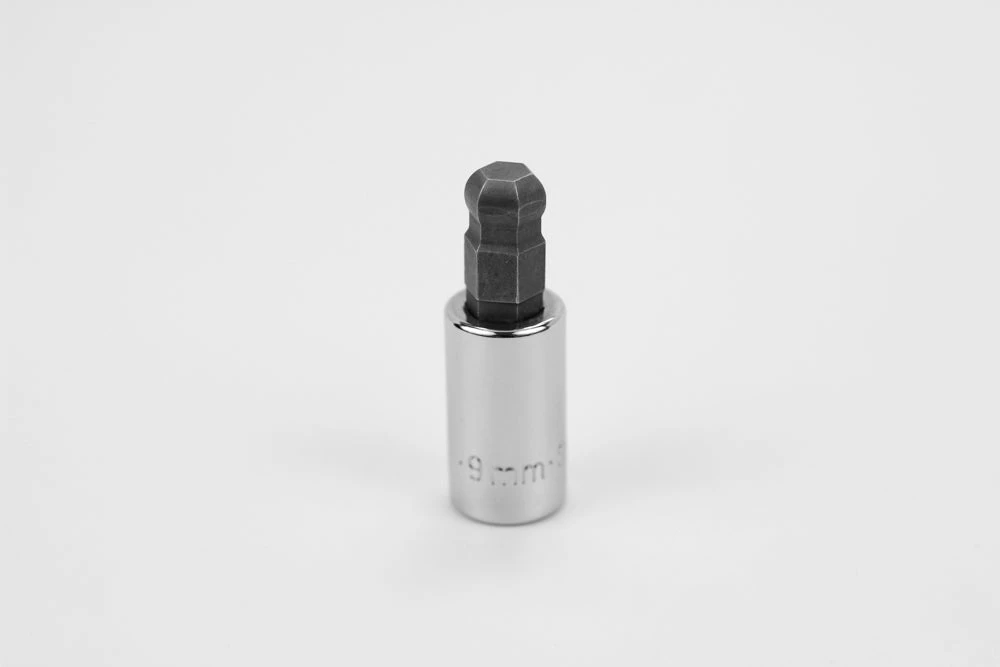 9 Mm 3/8" Drive Hex Ball Chrome Bit Socket