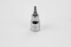 9/64" 3/8" Drive Hex Chrome Bit Socket