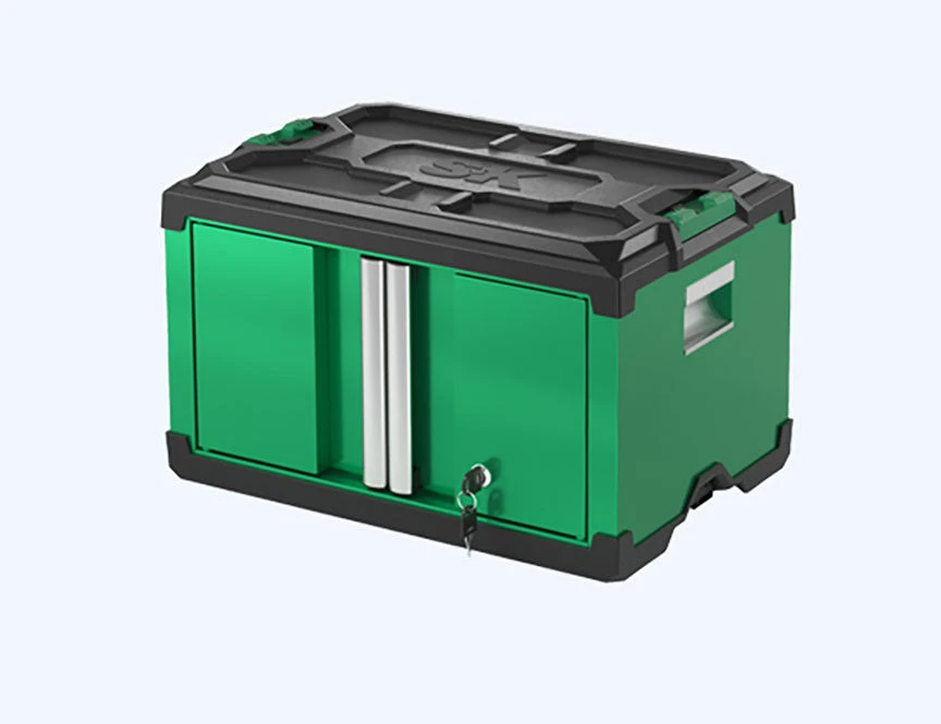 Modular Stackable Storage Tool Box, 2-Door Steel Box